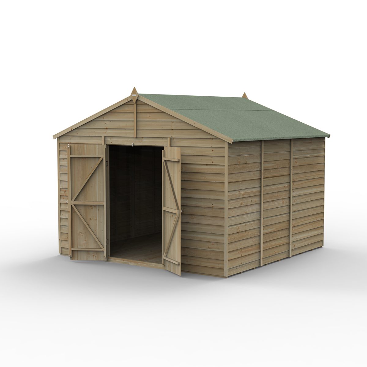 5013053199046 1 4LIFE Apex Shed 10x10 Double Door No Windows Home Delivery 1200.jpg